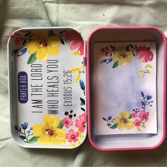 Other | Tin Container Prayer Box With Scripture As Well As Paper | Poshmark
